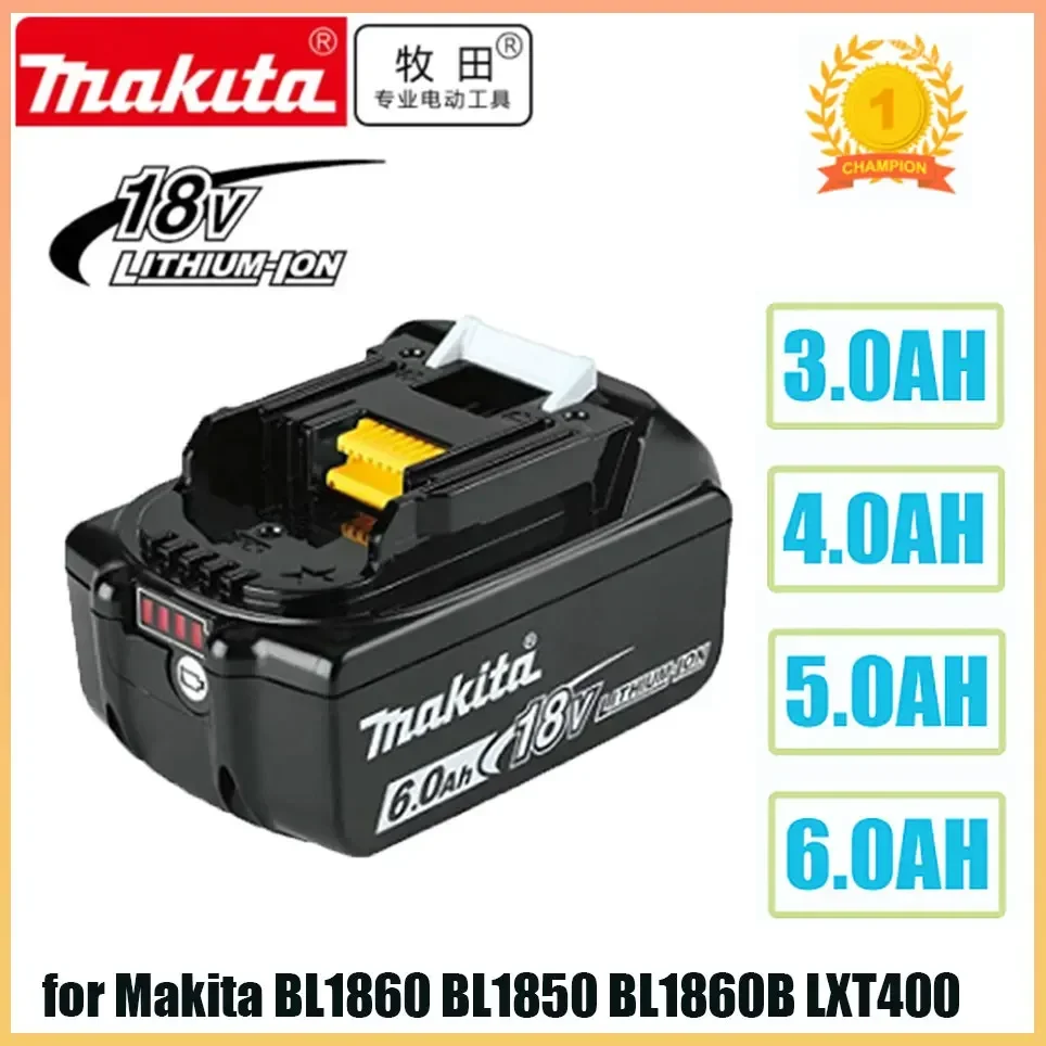 

Оригинальная литий-ионная перезаряжаемая батарея Makita 18 в 6000 мАч 18 в Ач, сменная батарея BL1860 BL1830 BL1850 BL1860B