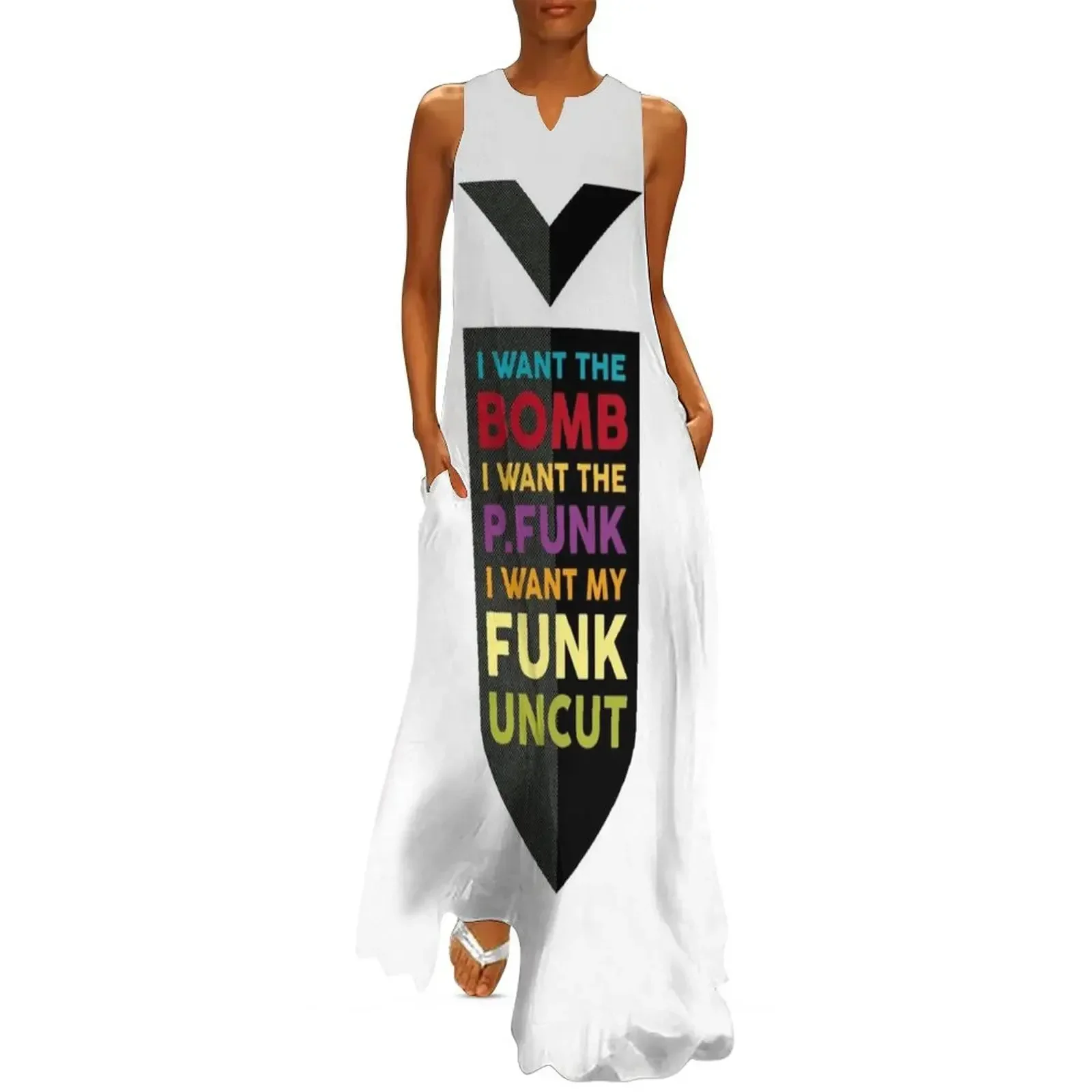 

I WANT MY FUNK UNCUT Long Dress summer dress korean women Elegant gowns Dress for pregnant women Summer dresses for women