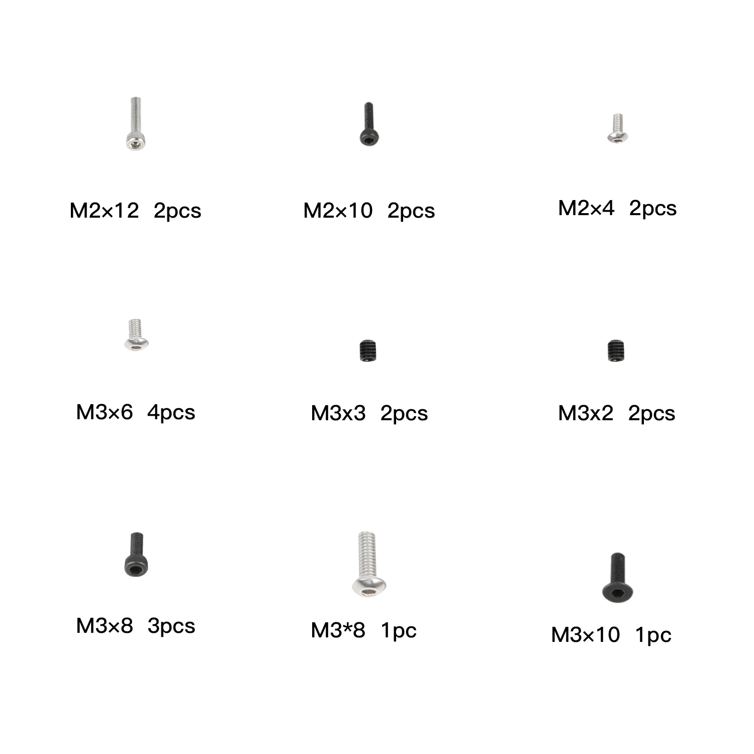 Набор винтов для 3D-принтера Creality Ender 2Pro/3 Pro/V2/S1 // 5 Pro/6/7/CR-10 Max/30/6 SE/Max/Sermoon V1 Pro