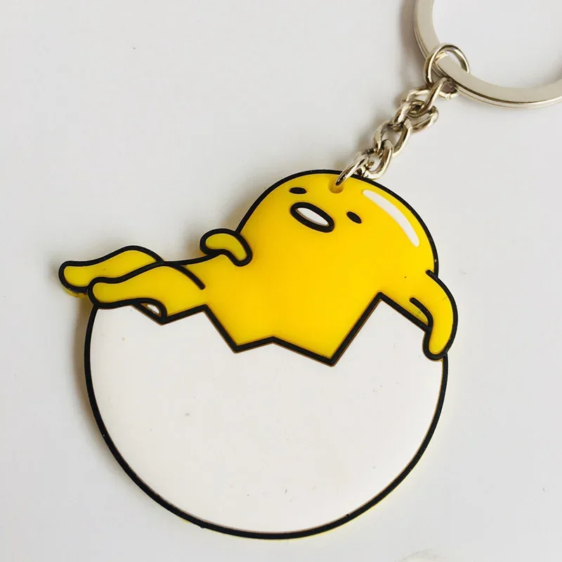 Sanrio Gudetama Anime Schlüsselanhänger Handykette Schlüsselanhänger Student Geschenk Lustiges Ei Taschenanhänger Lanyard Cartoon Schlüsselanhänger Spielzeug Dekor