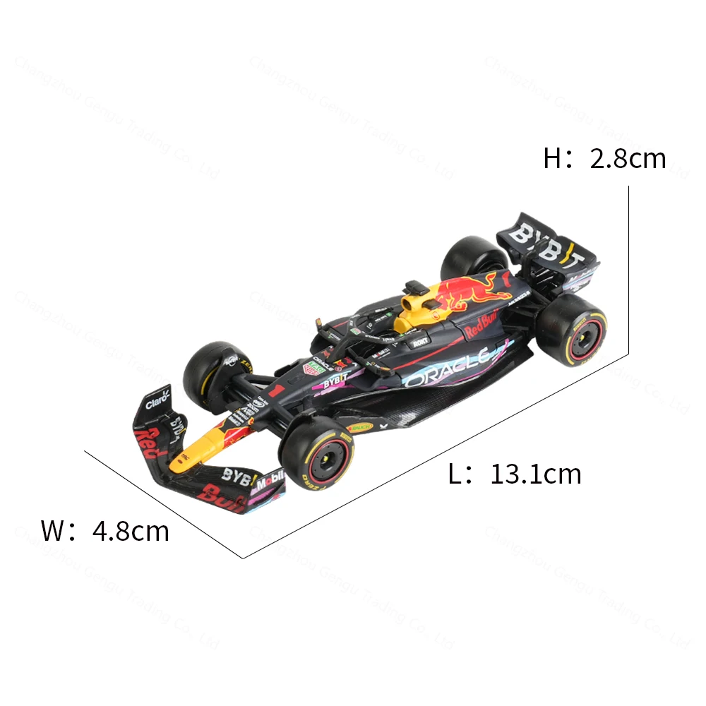 Bburago 1:43 2023 Miami RB19 #1 #11 Red Bull F1 Racing Formula Car Static Simulation Diecast Alloy Model Car