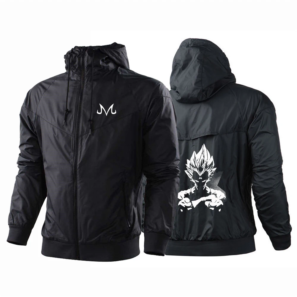 

Мужская повседневная ветровка с аниме-принтом Dragon Ball Vegeta, весна-осень 2026, новая коллекция, пятицветная, модный дизайн