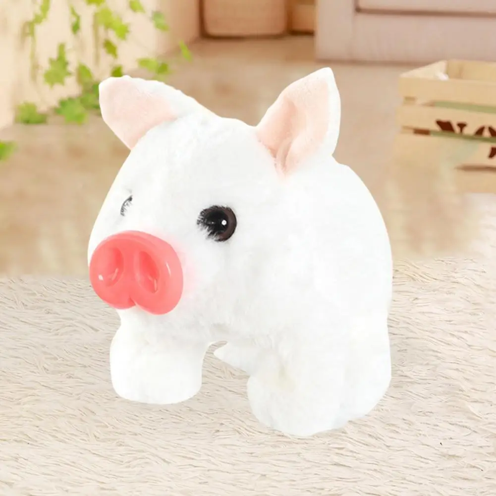 

Children Piggy Toy Walking Plush Pig Toy with Sound Movable Nose Fun Stuffed Animal Doll for Kids Birthday Gift for Boys Girls