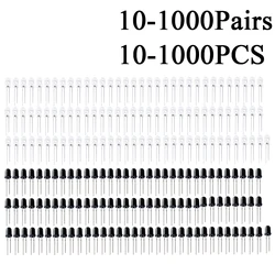 10-1000PCS/Pairs 5MM 940nm LEDs Infrared Emitter And IR Receiver Diode Diodes For Arduino