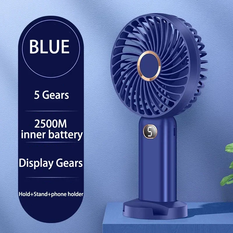 F11 Mini USB พัดลมสีดําพร้อมแบตเตอรี่แบบชาร์จไฟได้พัดลมมือถือสําหรับการเดินทางพัดลมพกพาขนาดเล็กพร้อมที่วางโทรศัพท์
