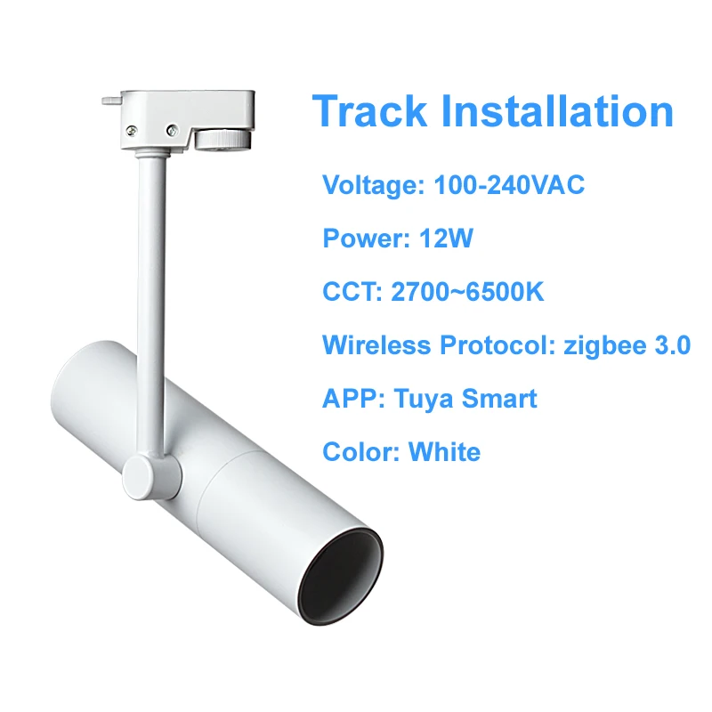 Zigbee Tuya Smart Led Track Lights Dimmable Spot Led Spotlight Smart Home Alexa Assistant Ceiling Surface Mounted Wall Lamp
