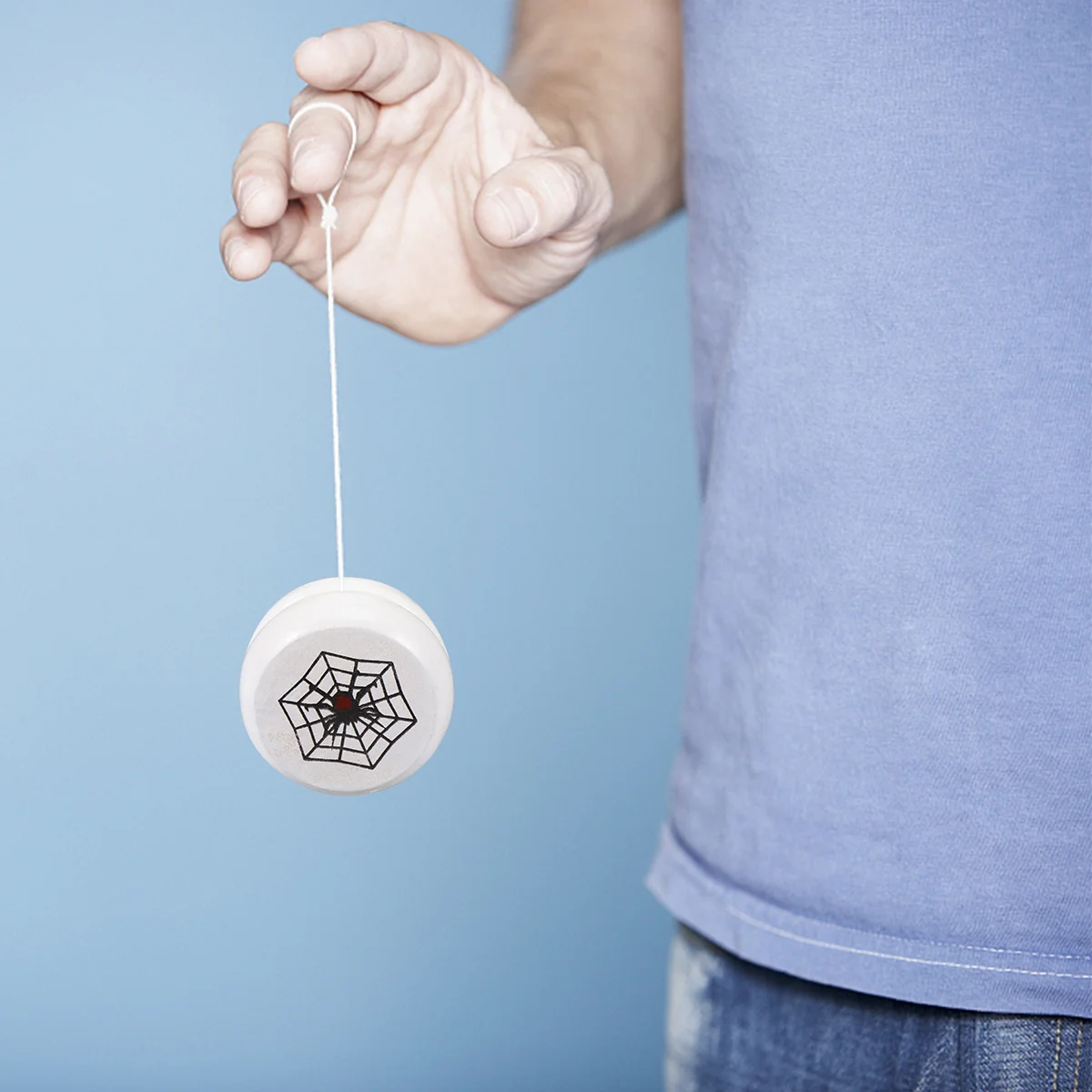 3 pezzi mini Yo-Yo in legno per bambini Coordinazione occhio-mano Formazione Yoyo portatile Palla divertente Gioco di apprendimento Set regalo di attività per bambini