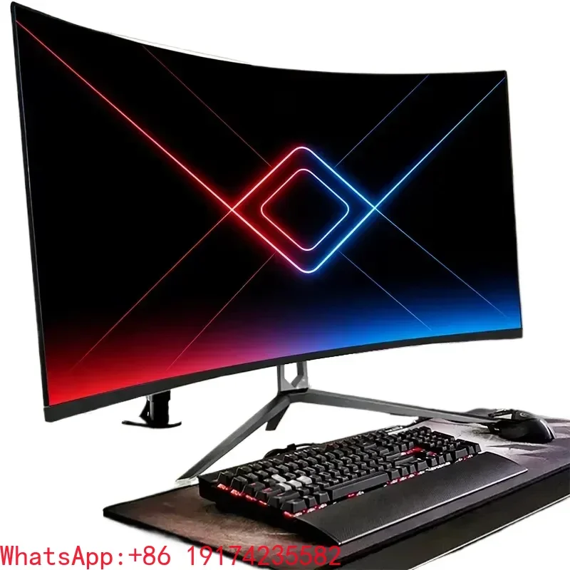Curved 2K Gaming Monitor 144Hz 165Hz High Refresh Rate LCD Screen 19/21/24/27/28/32 Inch For Gamers & Esports Players