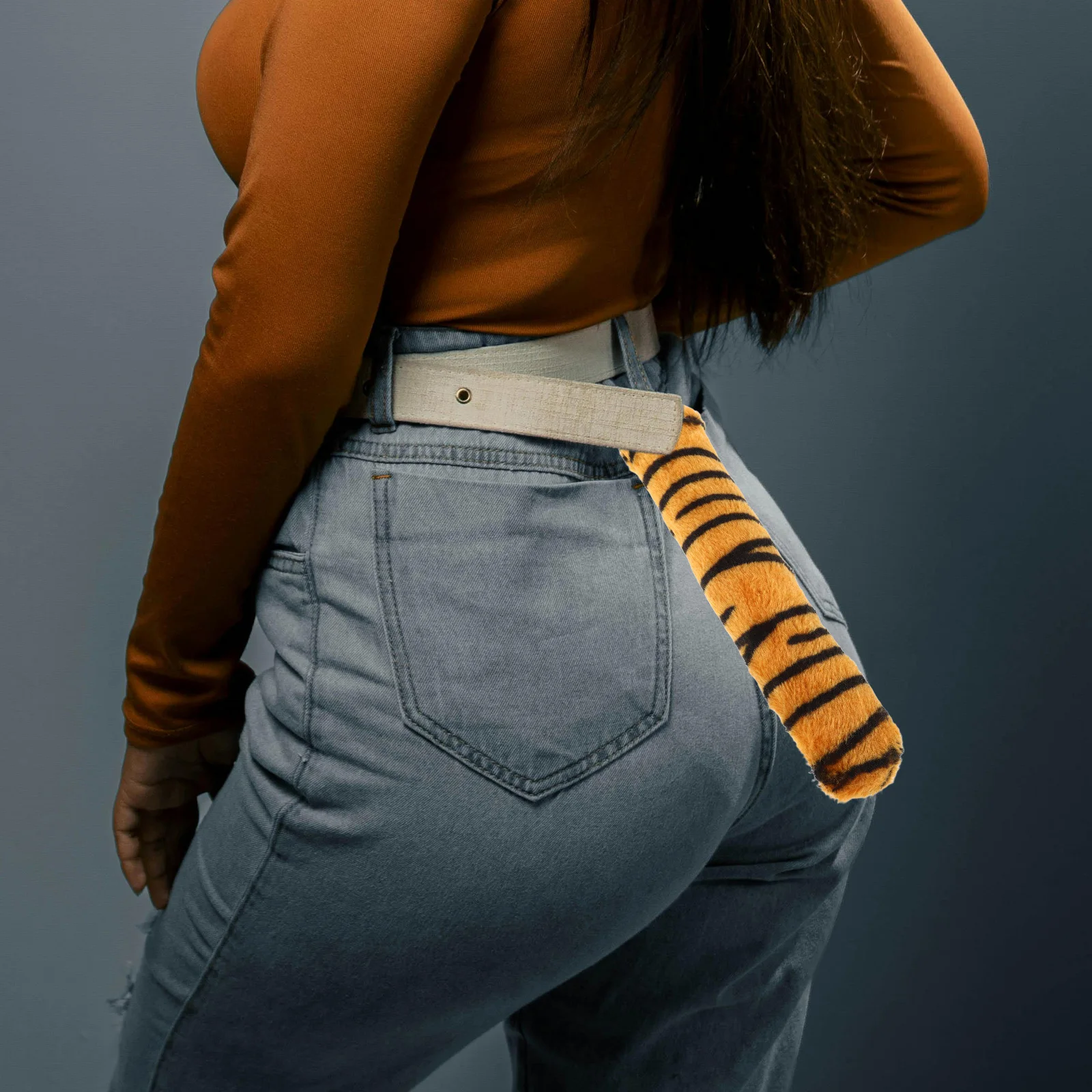 

Костюм животного с хвостом, костюм пушистого животного, аксессуар для косплея для Хэллоуина, вечеринки, взрослых, мягкий хвост, игра