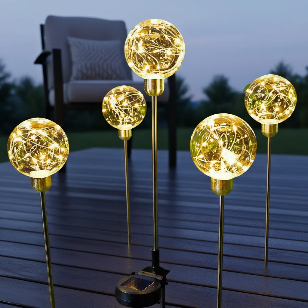 

Уличные солнечные садовые фонари, орех одуванчика, пшеничные цветы, IP65, водонепроницаемый декоративный светильник для сада, лужайки, двора, свадьбы