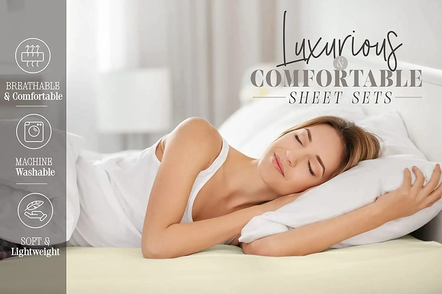 Наволочки из 6 предметов King White Solid 1500 Thread Count