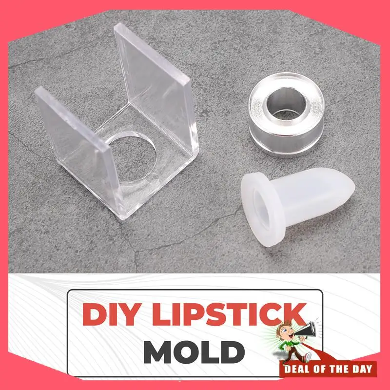 24 ساعة التسليم 3 قطعة مجموعة لتقوم بها بنفسك 12.1 مللي متر بسيط أحمر الشفاه ملء أنبوب قالب من السيليكون حلقة ألومنيوم ثقب واحد قوس محلية الصنع Li