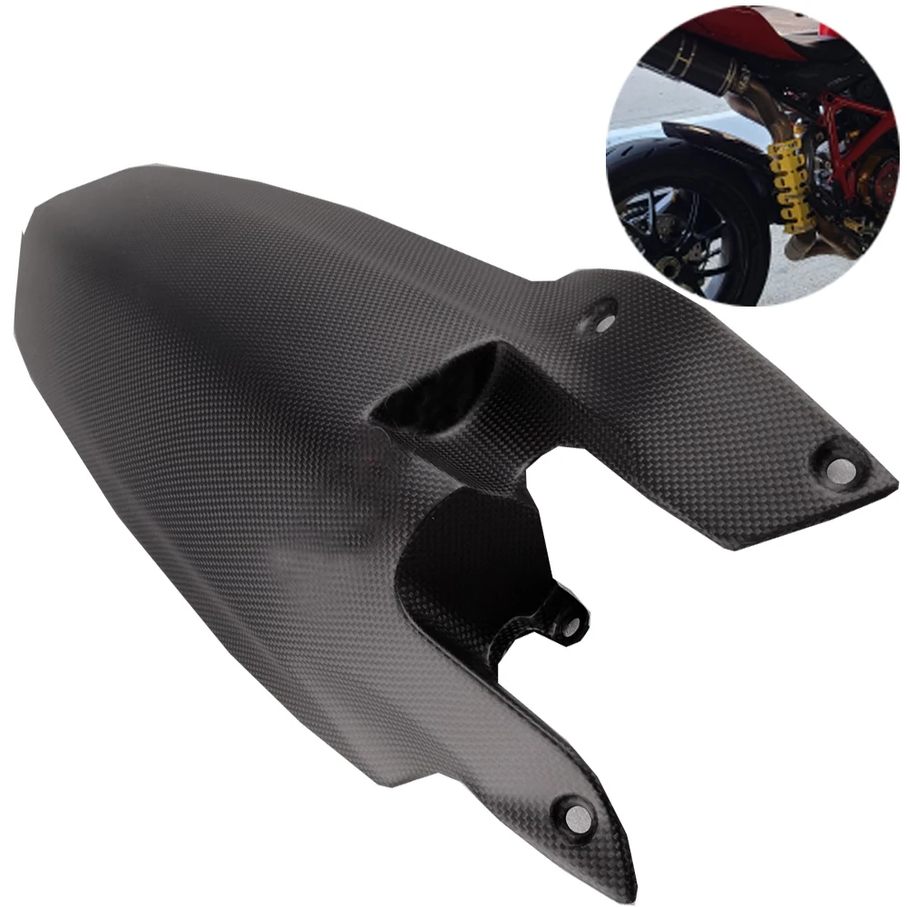 Motorcycle Carbon Fiber Rear Fender Wheel Hugger Mudguard For Ducati 848 streetfighter 1098 2009-2023 1098S Splash Guard Fairing