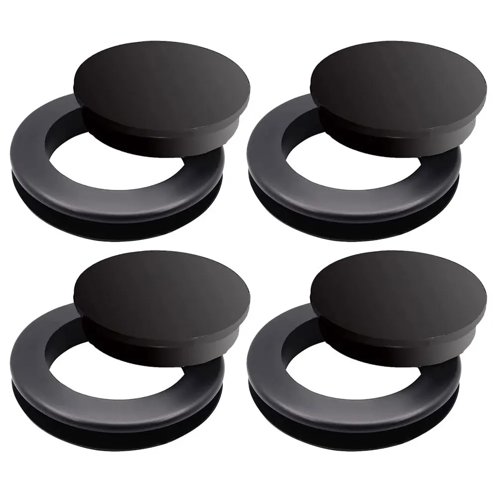 

4Sets Silicone Umbrella Hole Rings and Caps Universal Table Umbrella Fixation Rings Protect Table Scratch Hole Ring with Caps