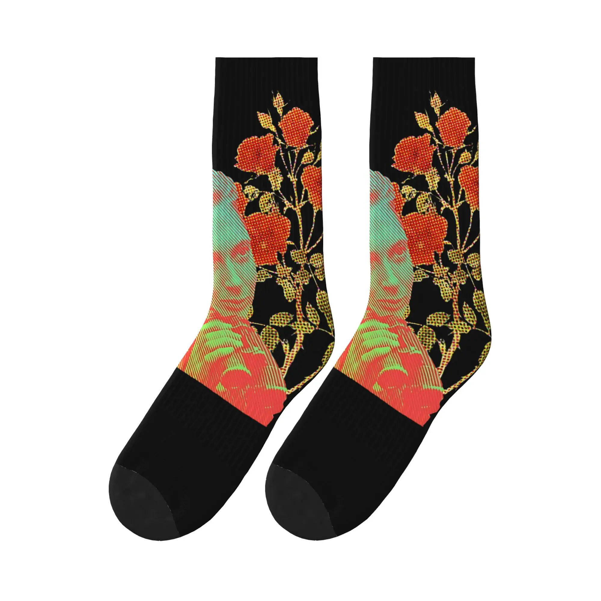 

Jane Goodall Too Socks Casual Stockings Unisex Men Medium Soft Cycling Socks Autumn Printed Non Skid Socks