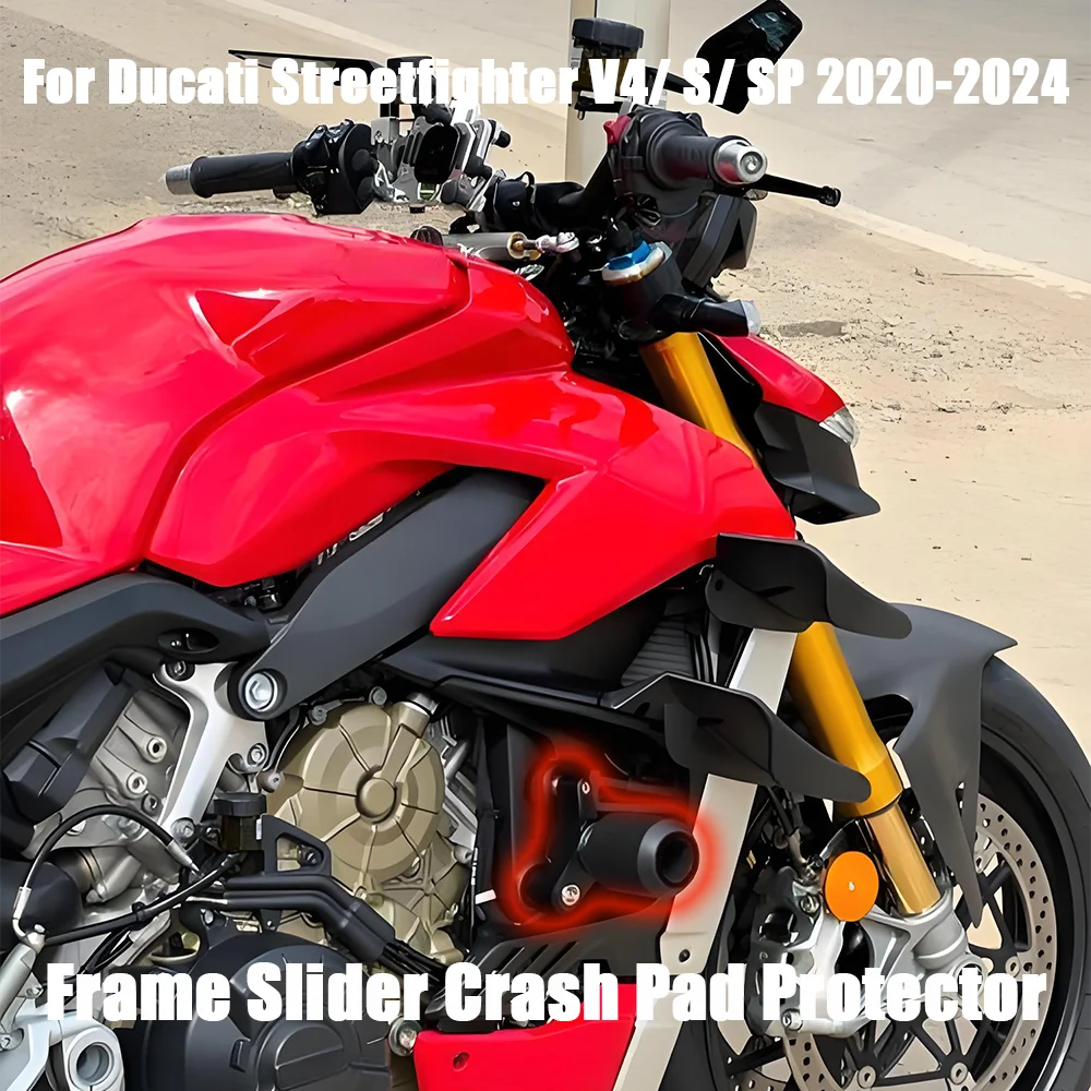 

V4/S/SP Motorcycle Falling Protection Frame Slider Fairing Guard Crash Pad Protector For Ducati Streetfighter V4/S/SP 2020-2024