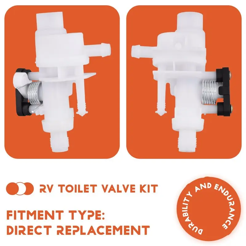 M93K-4X RV Water Valve Kit RV Toilet Water Module Repair Kit For Thetford Bravura