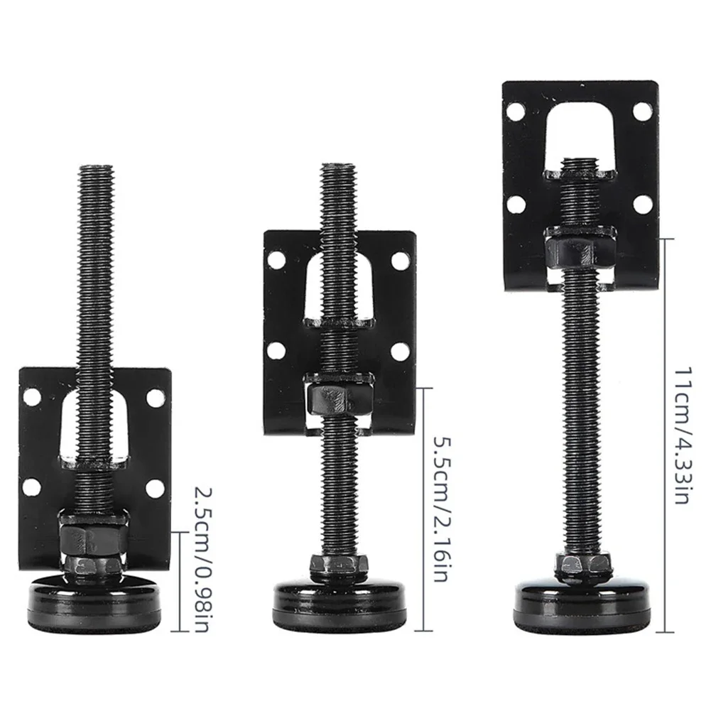 4pcs Furniture Adjustable Levelling Feet Furniture Legs Height Adjusters Furniture Levelling Feet Cabinet Table Support Hardware image 2