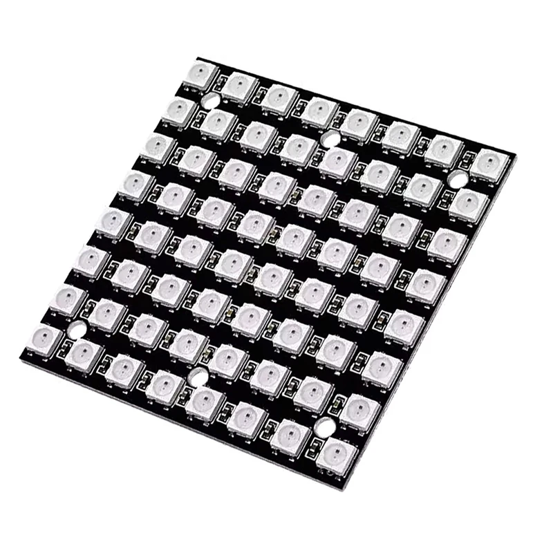 

TKOH-WS2812 LED 5050 RGB 8X8 Светодиодная матрица WS2812B 8X8 64-битная полноцветная светодиодная лампа 5050 RGB Панель освещения