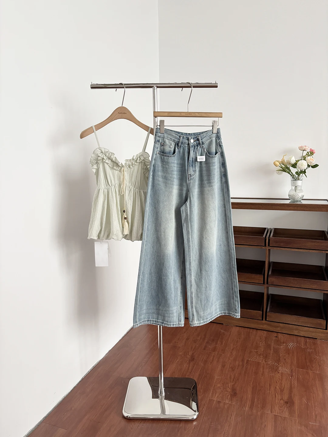 

Summer 2026 High Waist Women's Jeans Loose Fit Versatile Straight Leg Pants Korean Style Simple Commuter Fashion