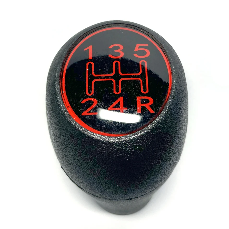 Black & Red 5 Speed Gear Shift Knob Lever Sticker Fit For Peugeot 205 GTI 504 505 309