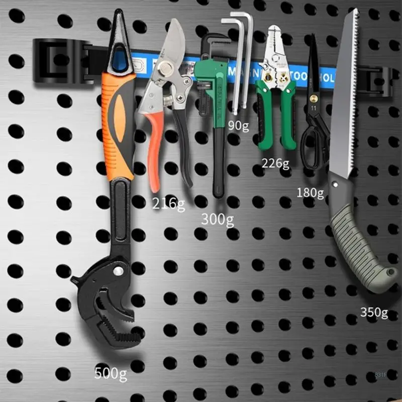 Magnetic Tool Holder Rack Strong Magnets Space Saving Design,Easy to Clean Suitable for Various Sizes of Metal Good