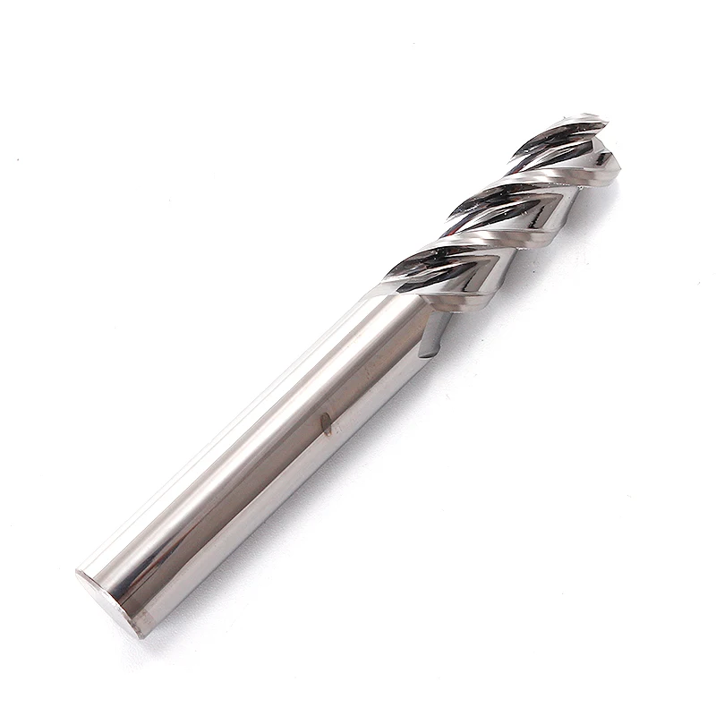 Zgt Snijden Aluminium Koper Woods Cnc Cutter HRC55 3 Fluit Wolfraam Stalen Frees End Mill Aluminium 4Mm 6mm 8Mm 10Mm 12Mm