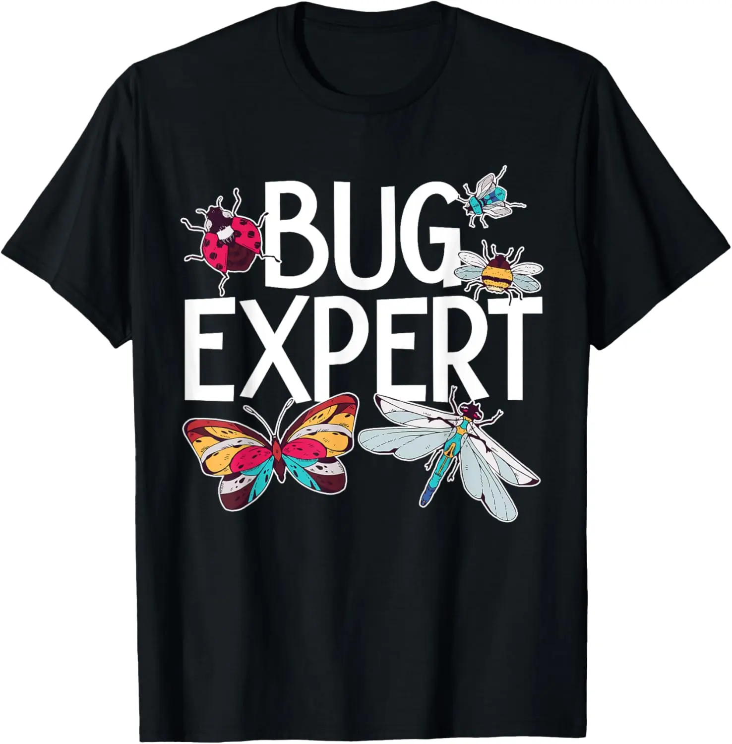 

Bug Expert Entomology Insect Catching Ladybug Butterfly T-Shirt