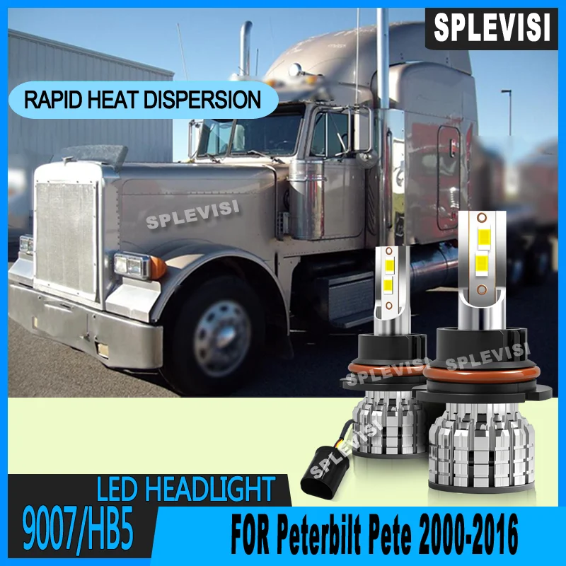 

Reliable Consistent Light Beam Shock-proof 12V 9007/HB5 LED Headlight For Peterbilt Pete 2000 2001 2002 2003 2004 2005 2006-2016
