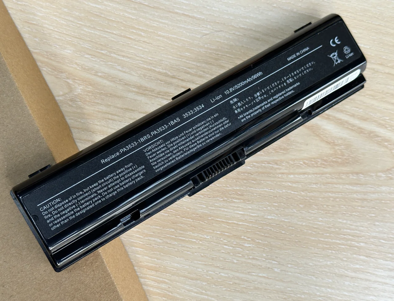 Batteria per Laptop 4400mAh per Notebook Toshiba Pa3534 Pa3534U PA3534U-1BAS PA3534U-1BRS Satellite A300 A500 L200 L300 L500 L550 555