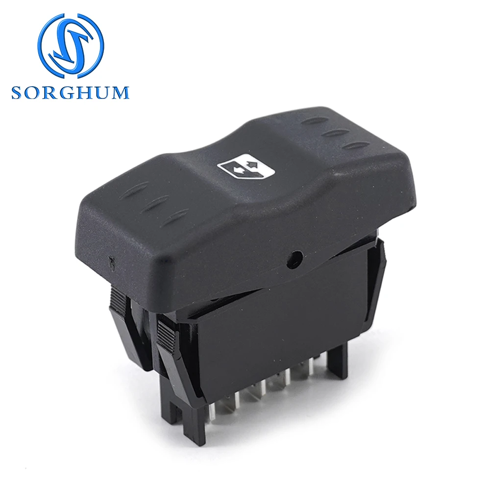 SORGHUM 6001546816 Electric Power Window Single Switch Button For Renault Dacia Logan 2004-2014 Orange Backlight 60015-46816