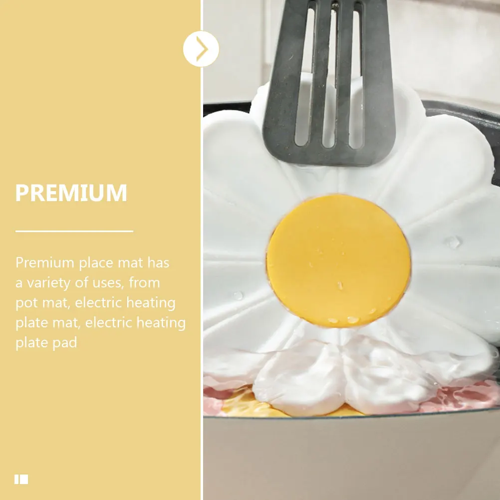 

3pcs Silicone Hot Dish Mat Reusable Non-Slip Countertop Protector For Pots Pans Trivet Kitchen Pad Dish Accessory