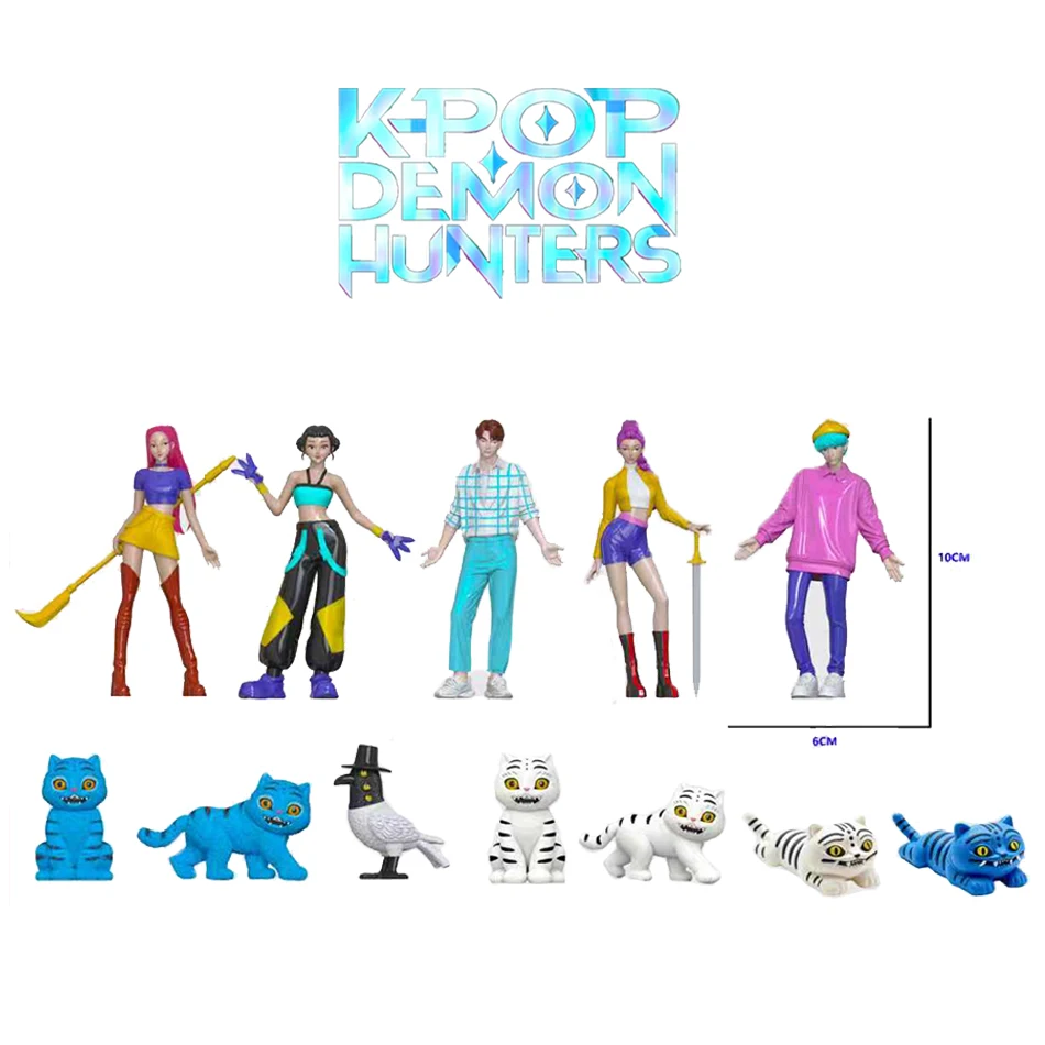 アニメ Kpop デビルハンター ブラインドボックス 分解楽しいブラインドバッグ 小さな置物 周辺モデル デスクトップ ブラインドボックス装飾 ギフト