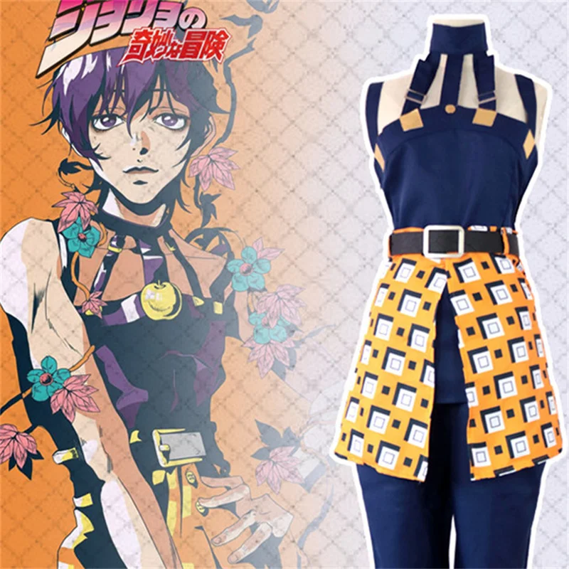 Anime Jojos bizarres Abenteuer für Narancia Ghirga Cosplay Kostüm Outfits Halloween Karneval Anzug