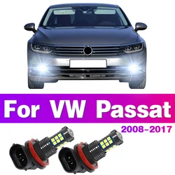 LED Car Front Fog Light Lamps Bulb For VW Volkswagen Passat B7 B8 2008 2010 2011 2012 2013 2014 2015 2016 2017 Auto Accessory