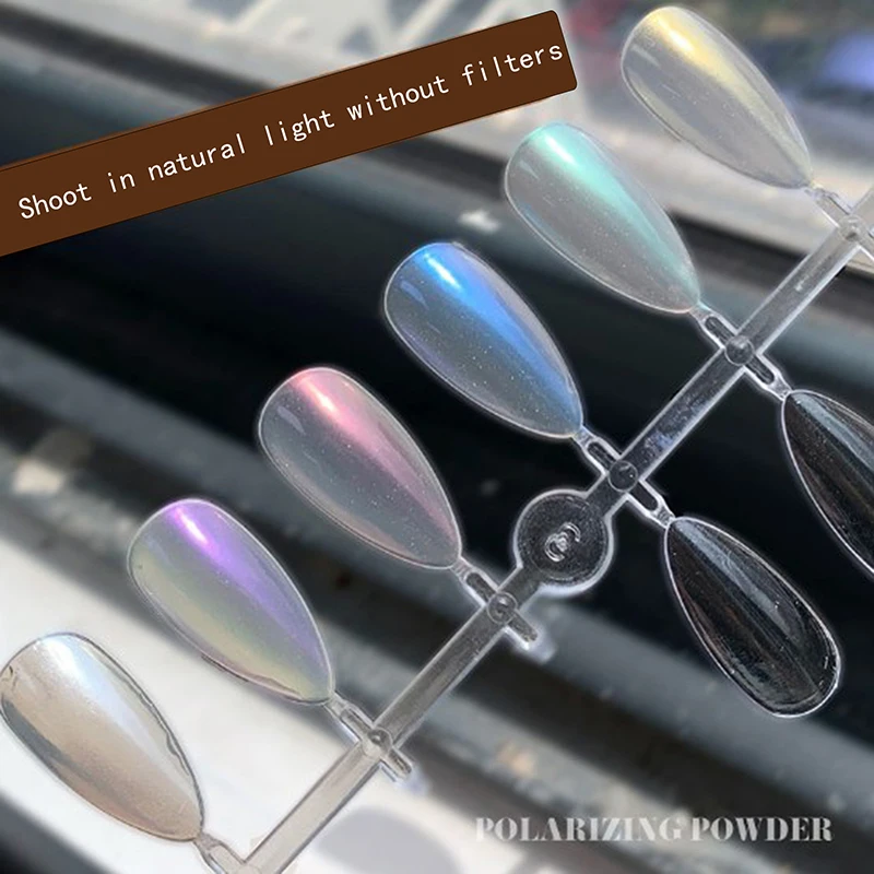 1Box Nagel Glitter Pulver Nagel Aurora Glitter glänzenden Spiegel Mehl Mondlicht Nagel Verbesserungen Nagel dekoration Nagel malerei