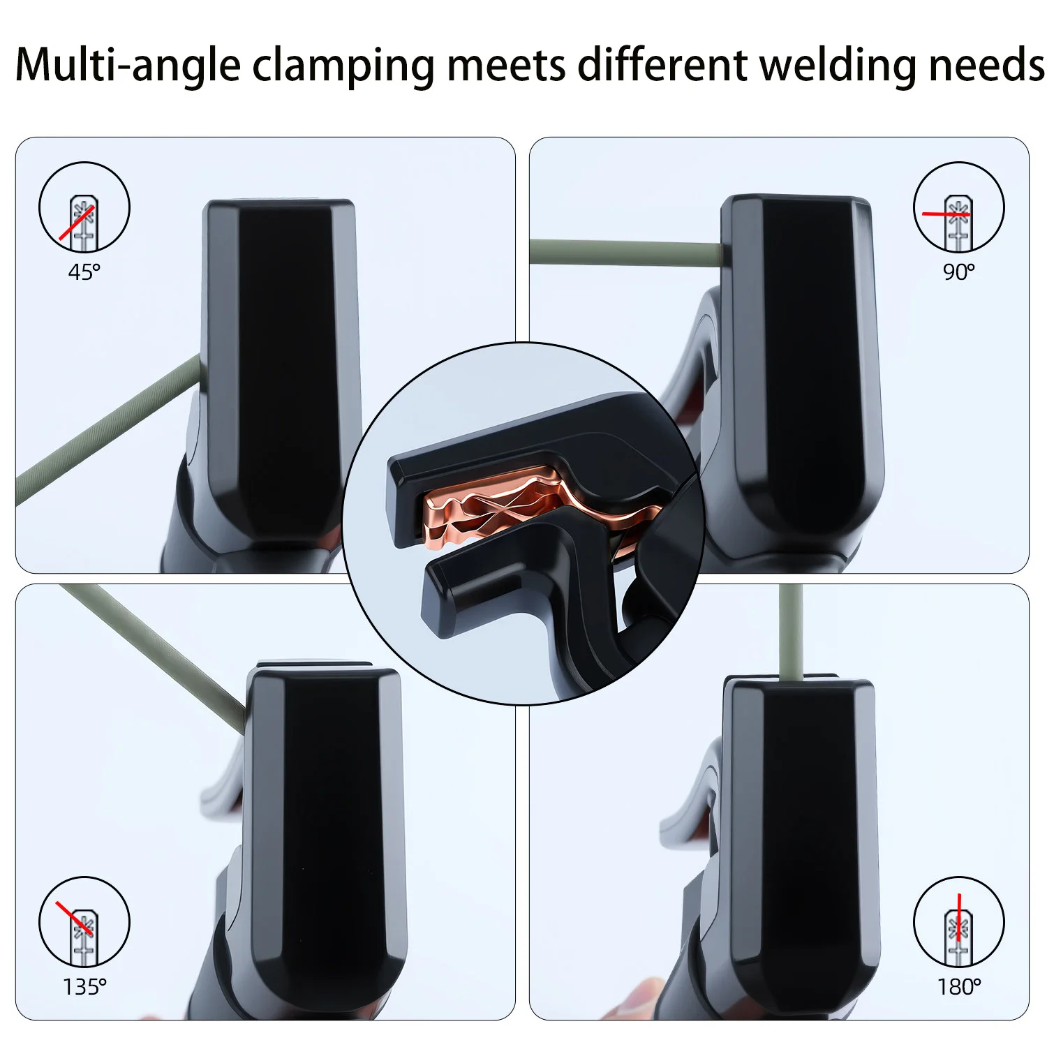 Bent Head Welding Electrode Holder 300A-1000A Heavy Duty Copper Clamp Welding Tongs Machine For Motorcycle Joining Repair Tool view 6