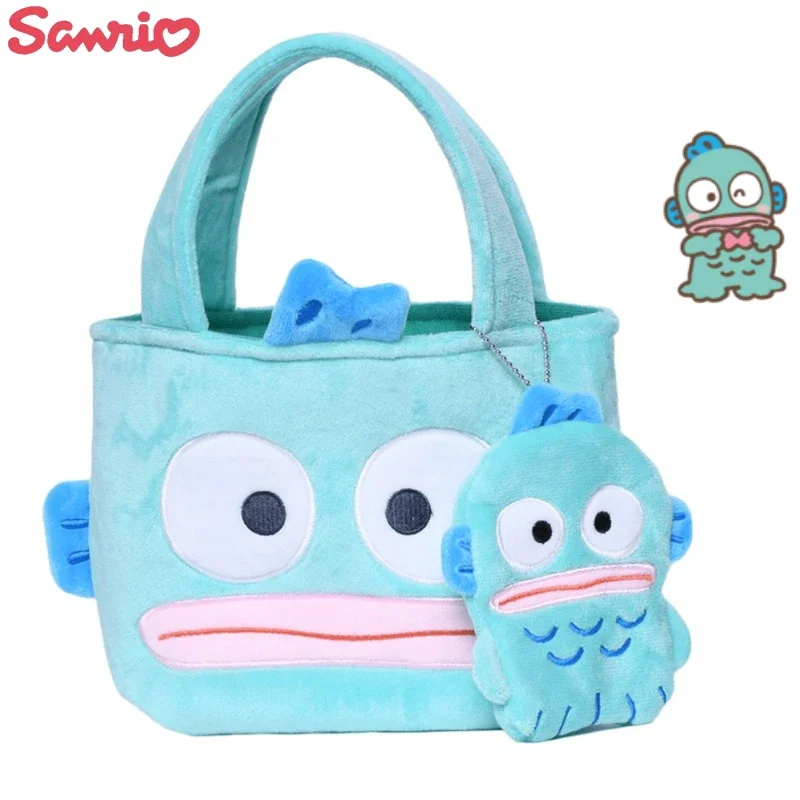 Kawaii Hangyodon Anime Cartoon Plushes Handbags Coin Purse Cute Large Capacity Shoulder Bags Kawaii Hand Bags Phone Storage Bag