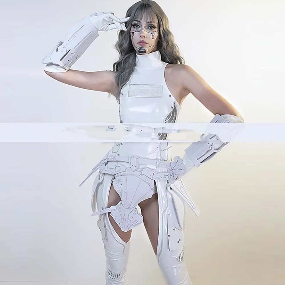 

Drag Queen Outfit Gogo Performance Clothing Women Nightclub Party Show Clubwear Future Sense Carnival Halloween Costume yj162