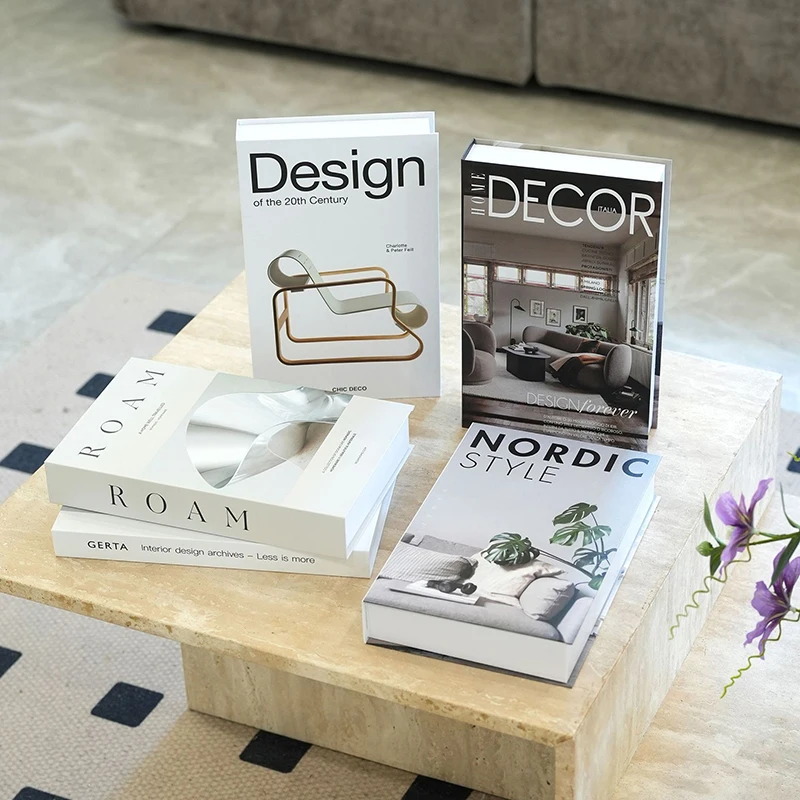 New Fashion Fake Books Ornament Shooting Props Simple Decorative Book Coffee Table Decoration Bookshelf Decor