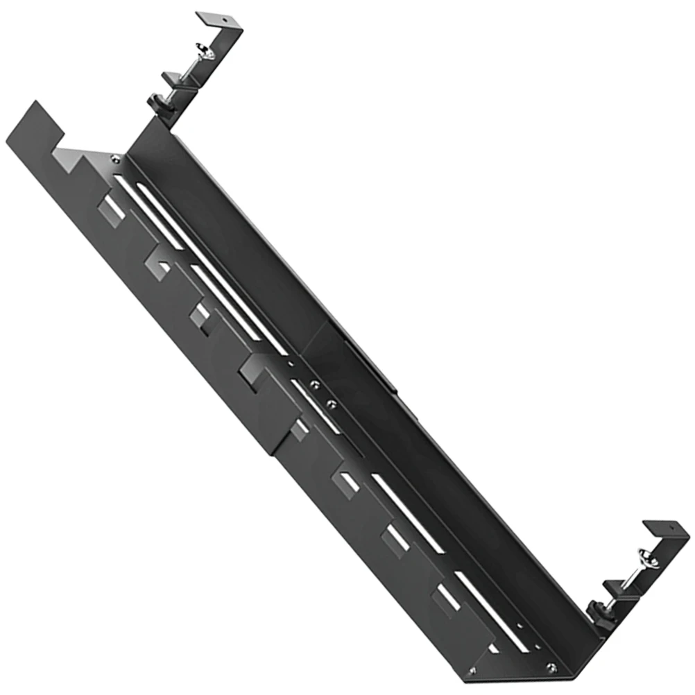 

Cable Management Tray Desk Organizer Carbon Steel Wires Rack Under Table Cord Storage Office Tidy Tool