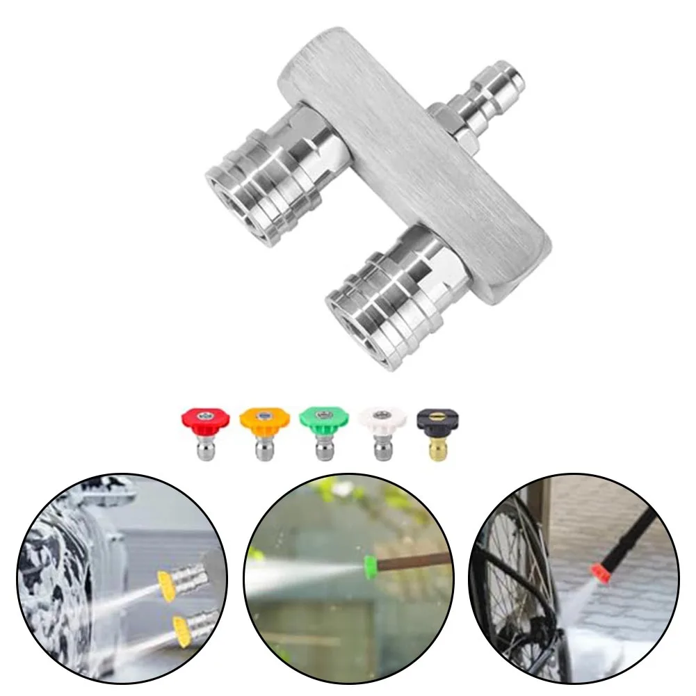 

Powerful Cleaning Nozzle Twin Turbine High Pressure Washer Nozzle Adaptor Replaceement Parts Cleaning Machine Tools Accessories