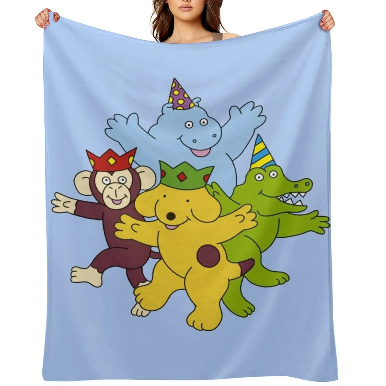 

Spot the dog and friends Throw Blanket Decorative Beds warm for winter Luxury Throw Large Blankets