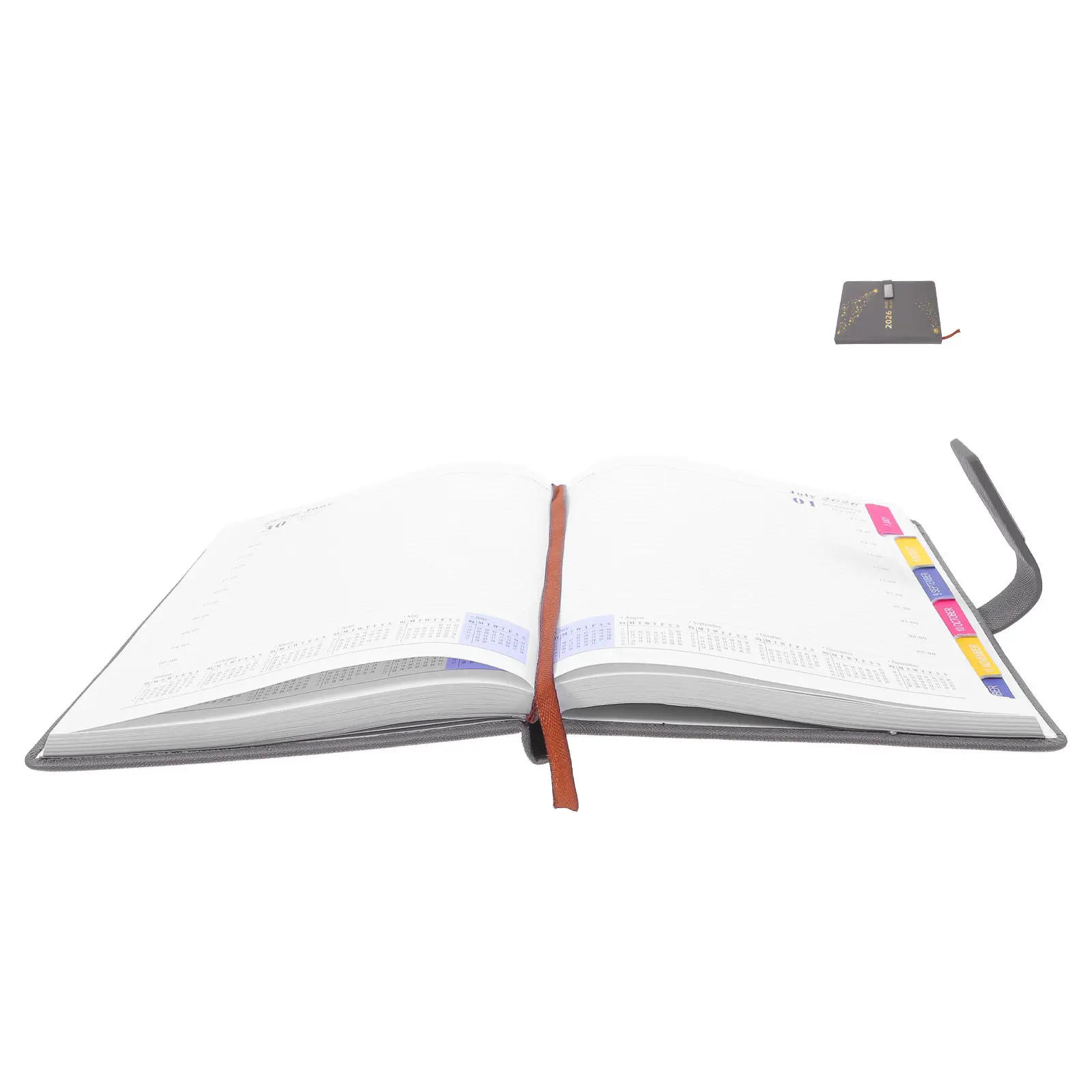 agenda-diaria-e-semanal-a5-2026-com-capa-de-pu-Indice-mensal-e-marcador-–-elegante-minimalista-para-escritorio-e-negocios