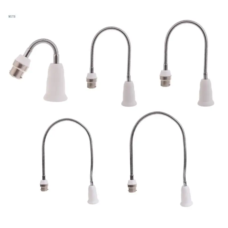 B22 to E27 Extended Light Base Stand Lamp Bulb Socket Adapter Holder Adjustable Lamp Socket Extender Lamp Socket Dropship
