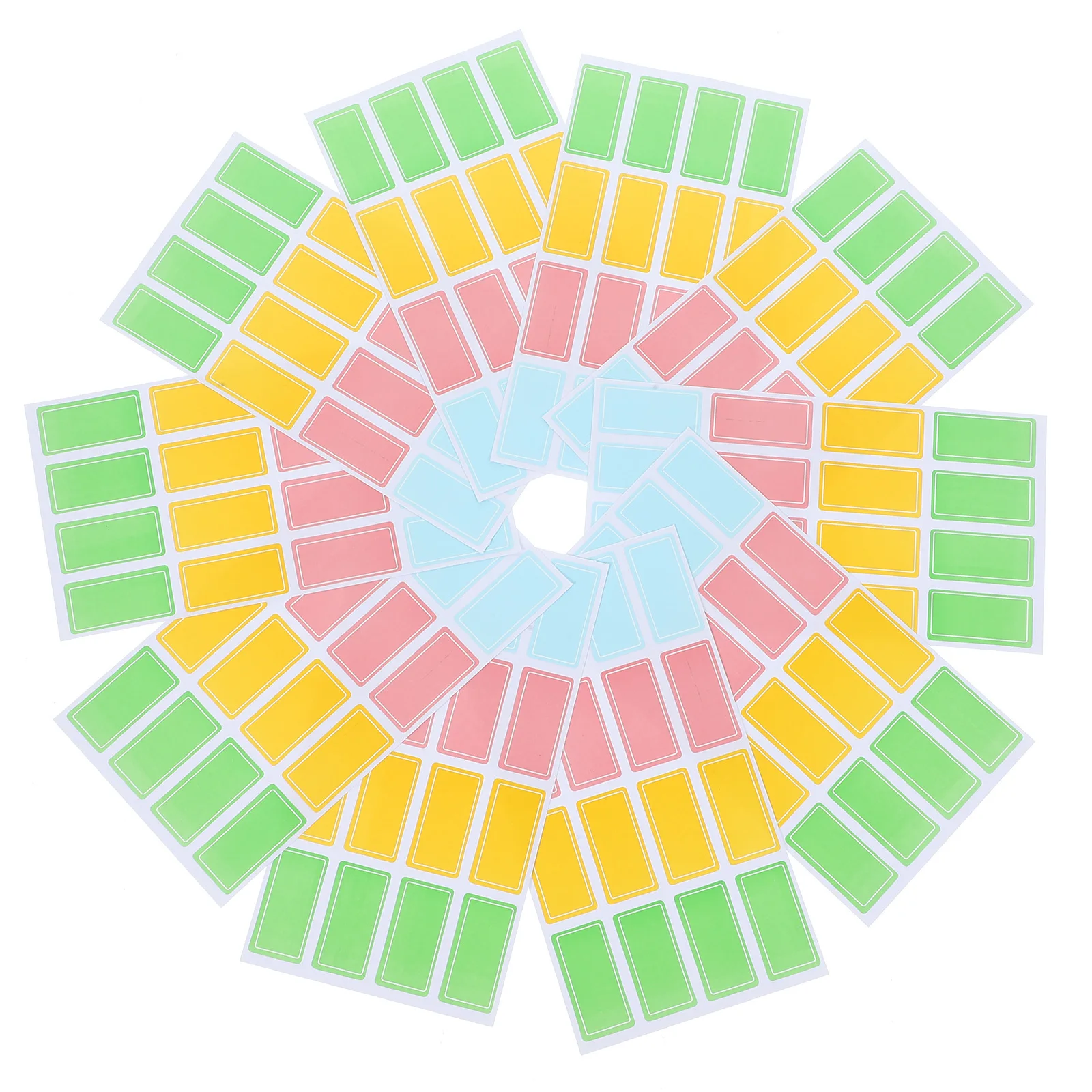 

70pcs Waterproof Notepad Stickers Blank Self Adhesive Labels For Price Number Tags Kitchen Bathroom Office Classroom Use