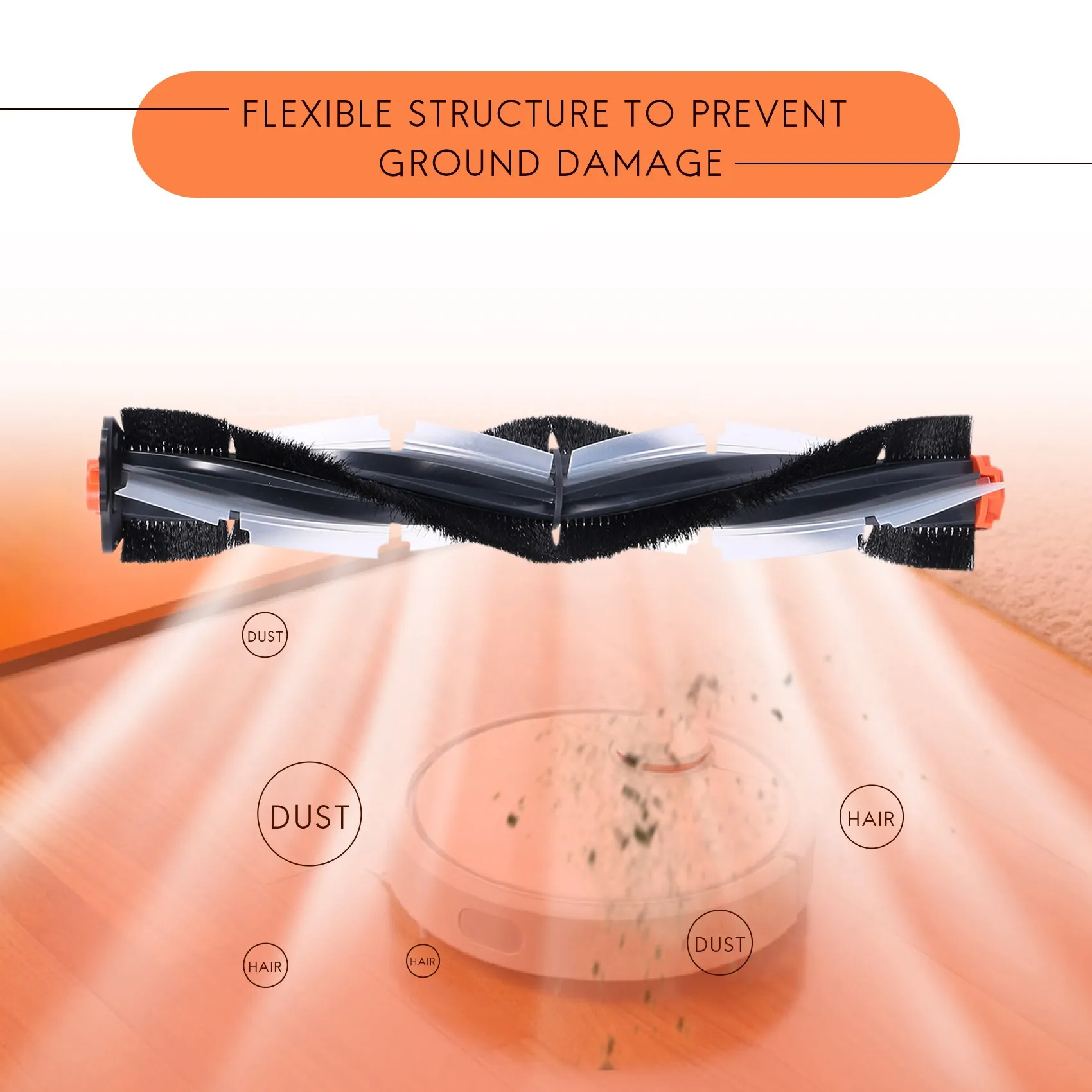 فرشاة دوارة من BrushMain لأجزاء المكنسة الكهربائية D Series D7 D5 D3 D8500