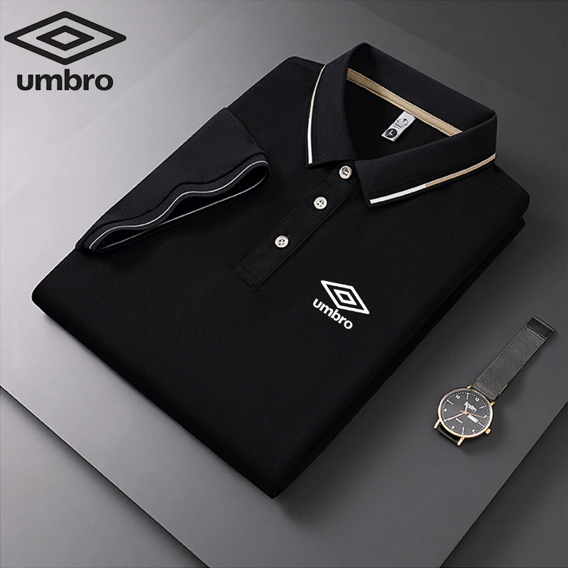 Embroidery Umbro Polo New Summer Polo Shirt Men High Quality Men's Short Sleeve Top Business Casual Polo-shirt for Men