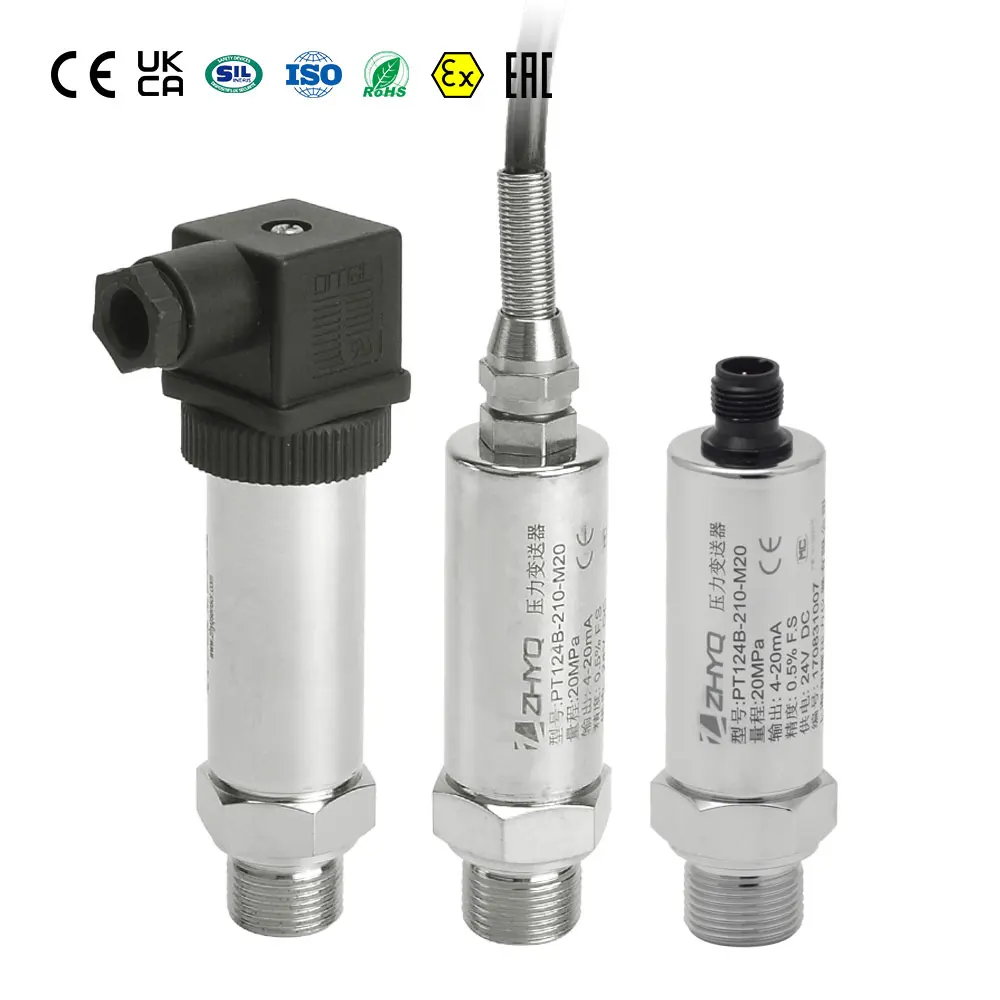 PT124B-210 high precision piezoresistive strain gauge type industrial piezo resistive pressure sensor transmitter