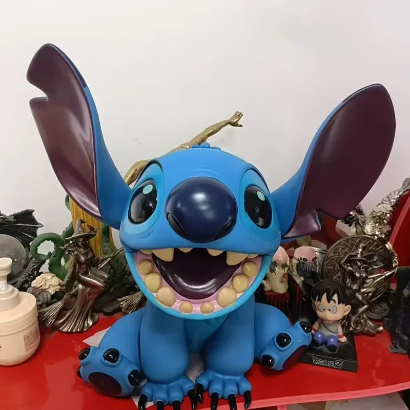 VIP Large 46cm Disney characters Lilo & Stitch Action figure PVC Statue Piggy bank collection model Home decoration kids gift